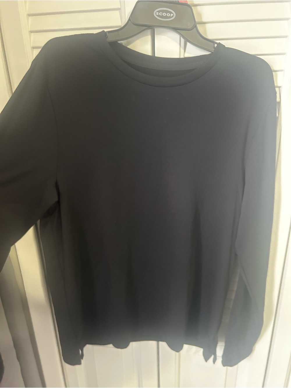 all in motion Black Crewneck Long-Sleeve Sweater - Picture 2 of 4